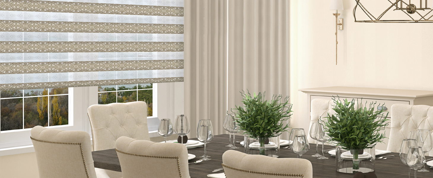 Рулонные шторы Combo Duo - Зебра